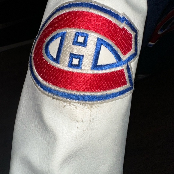 Blue and White Kids Varsity Jacket - Picture 2 of 6